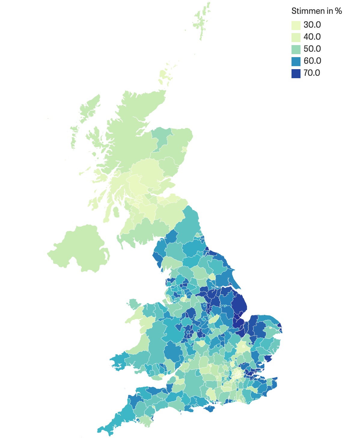 英国の地図・分布図